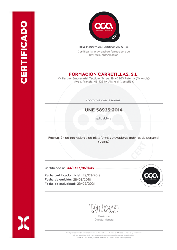 operadormaquinaria.com - carnet de carretillero