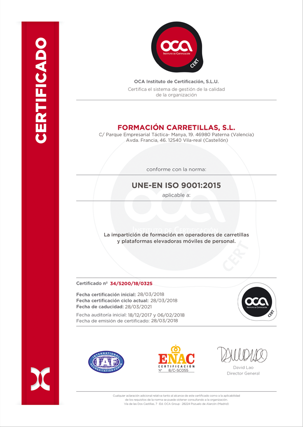 operadormaquinaria.com - carnet de carretillero